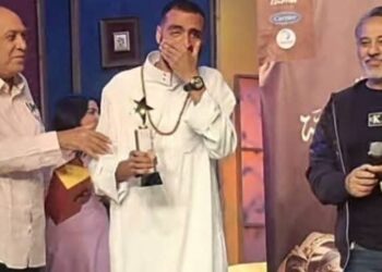 سمير عوض ” أفضل ممثل كوميدي شاب في مهرجان نقابة المهن التمثيلية”